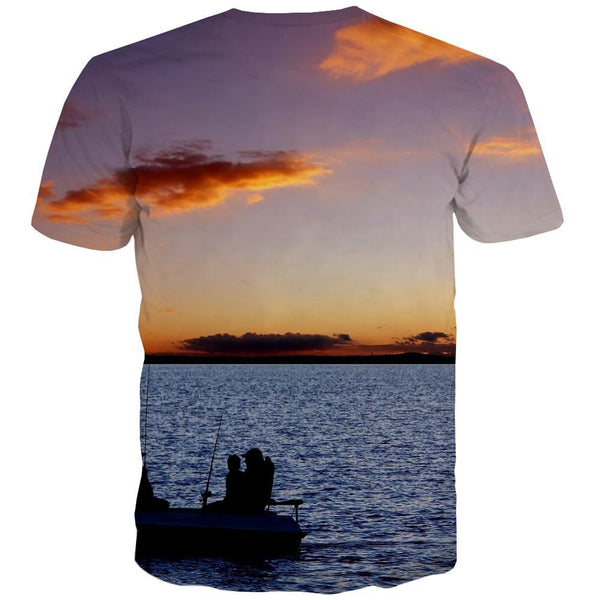 
fishing T-shirt Men fish T shirts Funny sea Tshirt Printed Short Sleeve Hip hop - KYKU
                