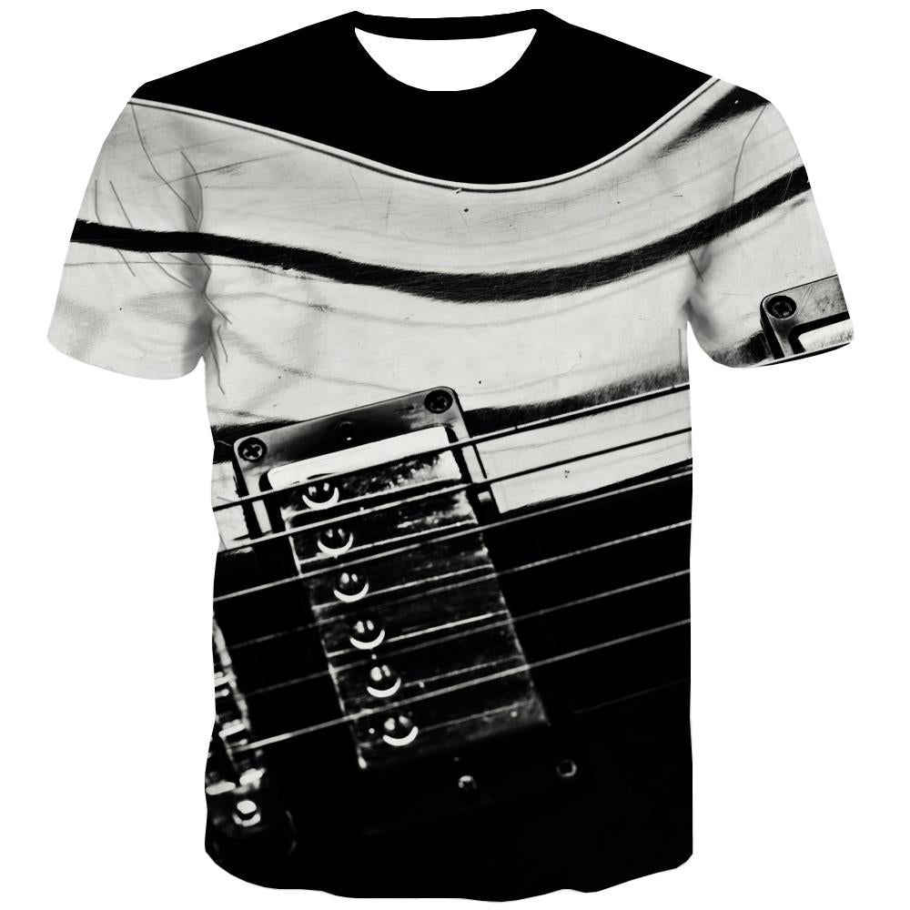 
Guitar T-shirt Men Music Tshirt Printed Wooden Shirt Print Metal Tshirts Casual
                
