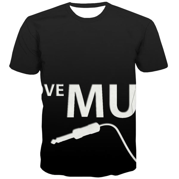Music T-shirt Men Instrument Tshirts Novelty Retro T-shirts 3d Electronic Shirt Print