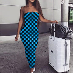 Hypnosis Dress Women Dizziness sleeveless Abstract Ladies Dresses Psychedelic Vestido Sexy