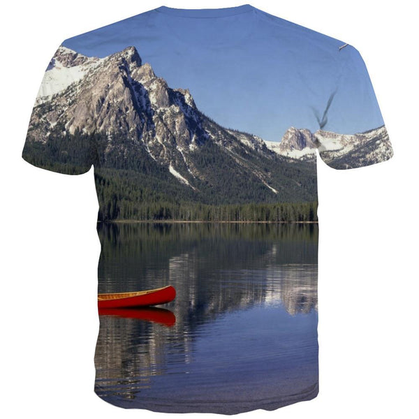 
fishing T-shirt Men fish Tshirt Printed lake Tshirts Novelty Short Sleeve - KYKU
                