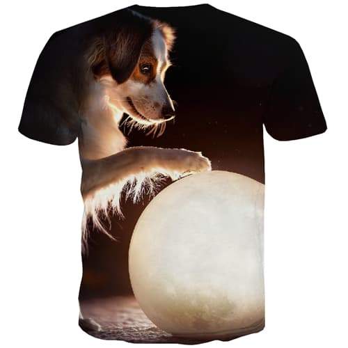 
Dog T-shirt Men Animal Shirt Print Galaxy Tshirt Printed Ball T-shirts Graphic Lovely Tshirts Casual - KYKU
                