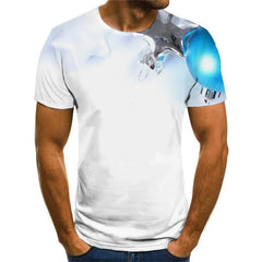 Christmas T-Shirt T shirts Men White Tshirts Casual New Year T-shirts 3d Outdoor Tshirt Anime