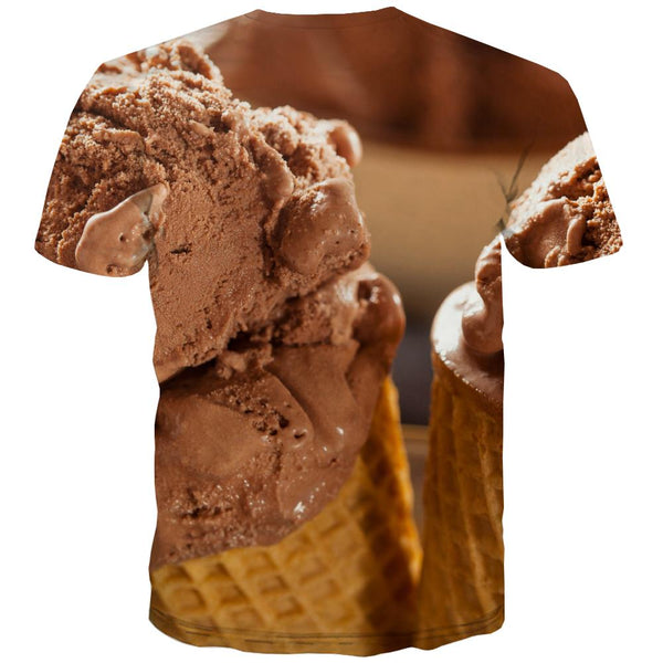 
Sweet T shirts Men Gourmet Tshirts Novelty Icecream Tshirt Anime Colourful Tshirts Casual
                