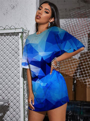 Abstract T Shirt Women Cube Gothic Psychedelic T-shirts 3d Novel Shirt Print