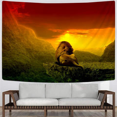 Lion Tapiz Animal Wall Tapestry Anime Tapestries Nebula Tenture Mandala Sunset Rug Wall
