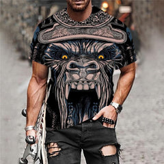 Orangutan T shirt Men Animal Tshirts Casual Hip Hop Tshirt Printed Short Sleeve