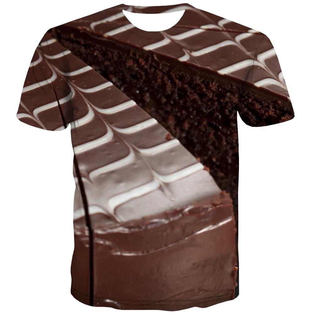 
Chocolate T shirts Men Brown Tshirt Printed Delicious Tshirts Novelty Bitter T-shirts 3d
                