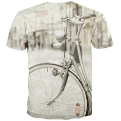 Bicycle T shirts Men Metal T shirts Funny City Tshirt Anime Psychedelic Tshirts Cool