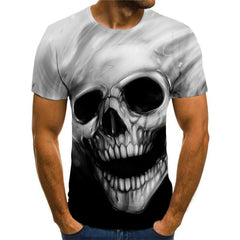 Skull T-shirt Men Hip Hop Anime Clothes Skeleton T-shirts 3d Harajuku Tshirt Printed