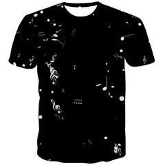 Music T shirts Men Instrument Tshirt Printed Retro T shirts Funny Electronic Tshirt Anime