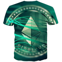 Ethereum T-shirt Men Retro Shirt Print Art Anime Clothes Harajuku Tshirt Printed