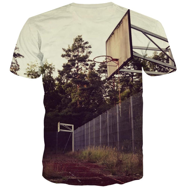 
Basketball T shirts Men Night View Tshirts Cool Galaxy Tshirt Printed City T shirts Funny
                