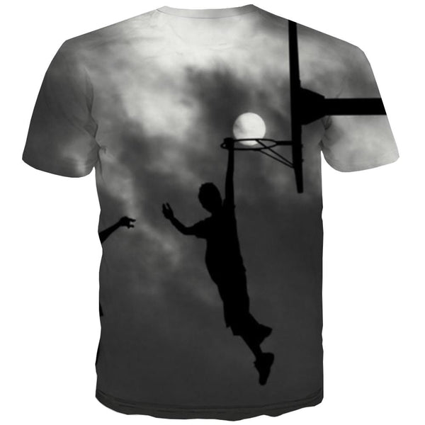 
Basketball T shirts Men Night View T shirts Funny Galaxy Shirt Print City Tshirts Novelty
                