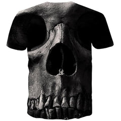 Skull T-shirt Men Abstract Tshirt Printed Skeleton T-shirts 3d Funny Tshirts Casual
