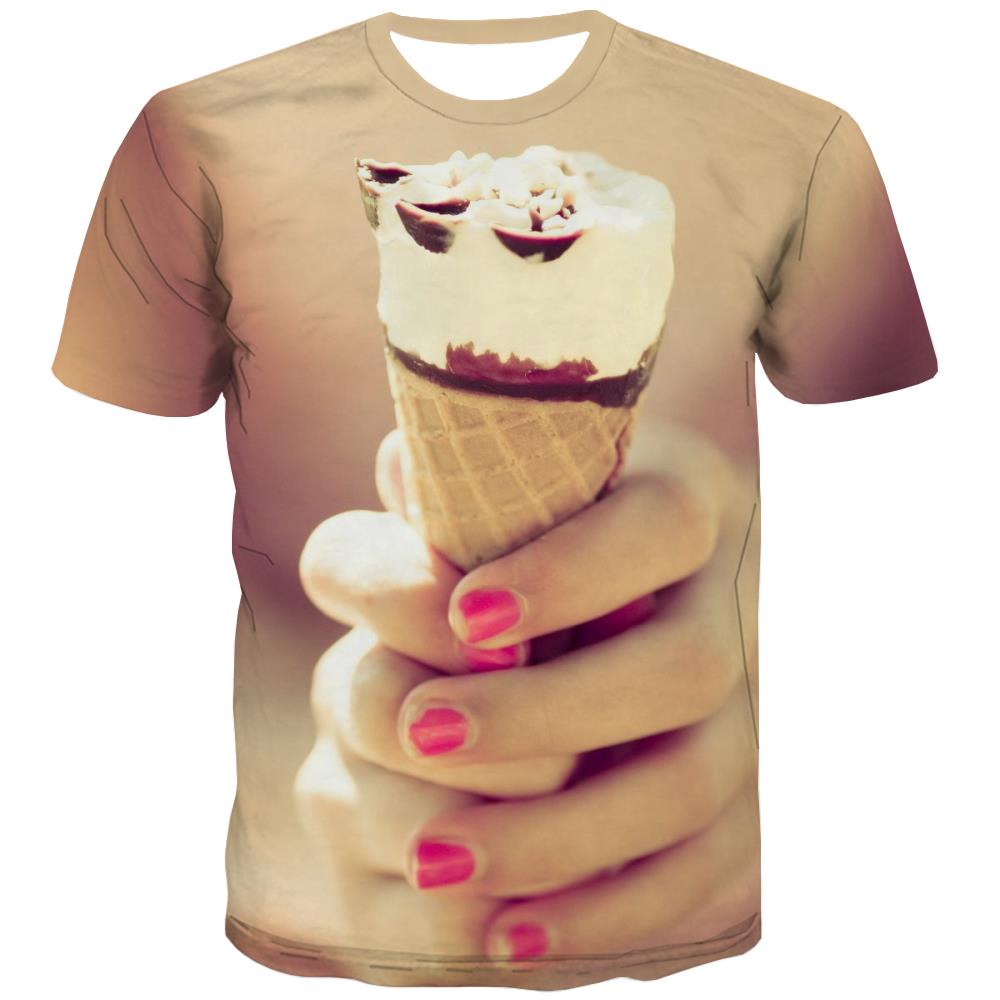 
Sweet T-shirt Men Gourmet Tshirts Casual Icecream T-shirts 3d Colourful Tshirt Anime
                
