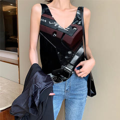 Metal Tank-Top women Engine Funny Top Gear Tank Tops Casual Moteur Anime Clothes