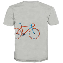 Bicycle T-shirt Men Metal Tshirts Casual City Tshirt Anime Psychedelic T-shirts Graphic