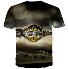 Crocodile T-shirt Men Animal Tshirts Casual Ocean Anime Clothes Harajuku Funny T shirts