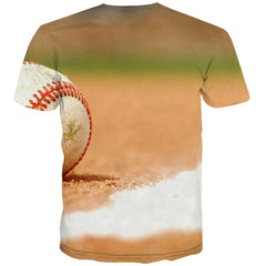 Baseball T shirts Men Stadium Shirt Print Game Tshirts Cool White T-shirts 3d