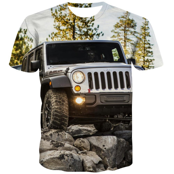 Jeep T shirts Men Offroad T-shirts Graphic car T-shirts 3d Short Sleeve - KYKU