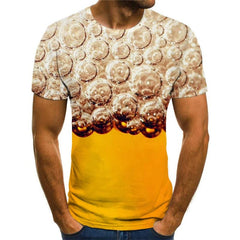 Beer T-shirt Men Novel Tshirt Printed Funny T-shirts 3d Harajuku Anime Clothes