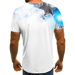 Christmas T-Shirt T shirts Men White Tshirts Casual New Year T-shirts 3d Outdoor Tshirt Anime