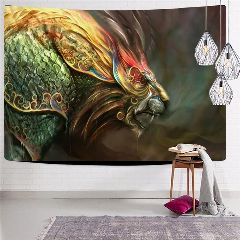 
Lion Tapiz Animal Tapestries Anime Rug Wall Colorful Tenture Mandala Nebula Home Tapestrys
                