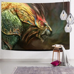 Lion Tapiz Animal Tapestries Anime Rug Wall Colorful Tenture Mandala Nebula Home Tapestrys