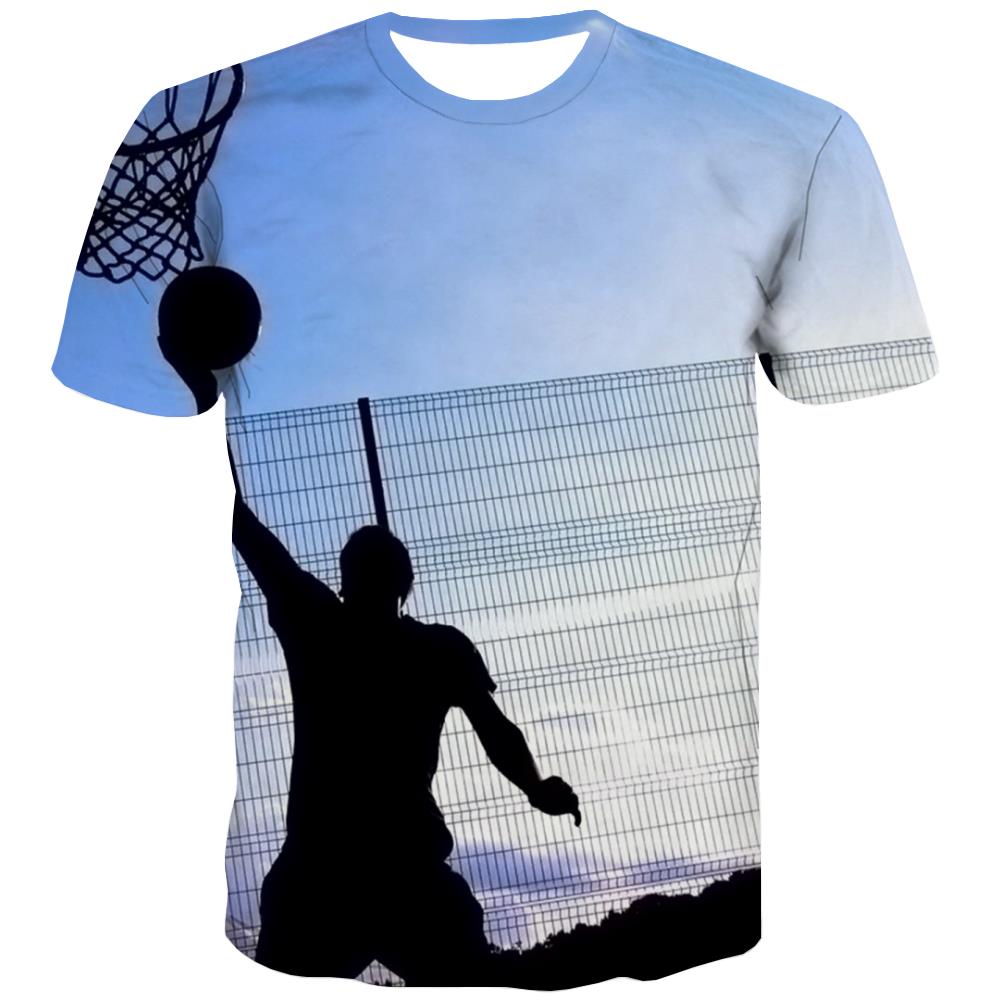 
Basketball T shirts Men Night View T-shirts 3d Galaxy Tshirts Casual City Tshirts Novelty
                