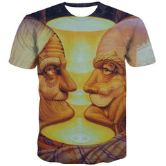Halloween T-shirt Men Skull Funny T shirts Hip Hop Tshirts Casual Party Shirt Print