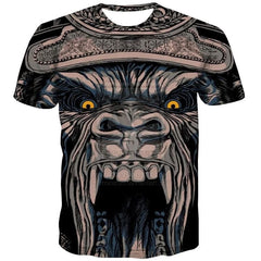 Orangutan T shirt Men Animal Tshirts Casual Hip Hop Tshirt Printed Short Sleeve