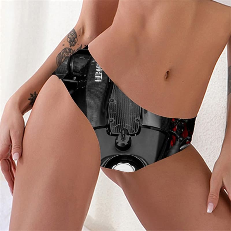 
Metal Briefs Women Engine Seamless Gear Pantys Engine Knickers Punk Sexy
                
