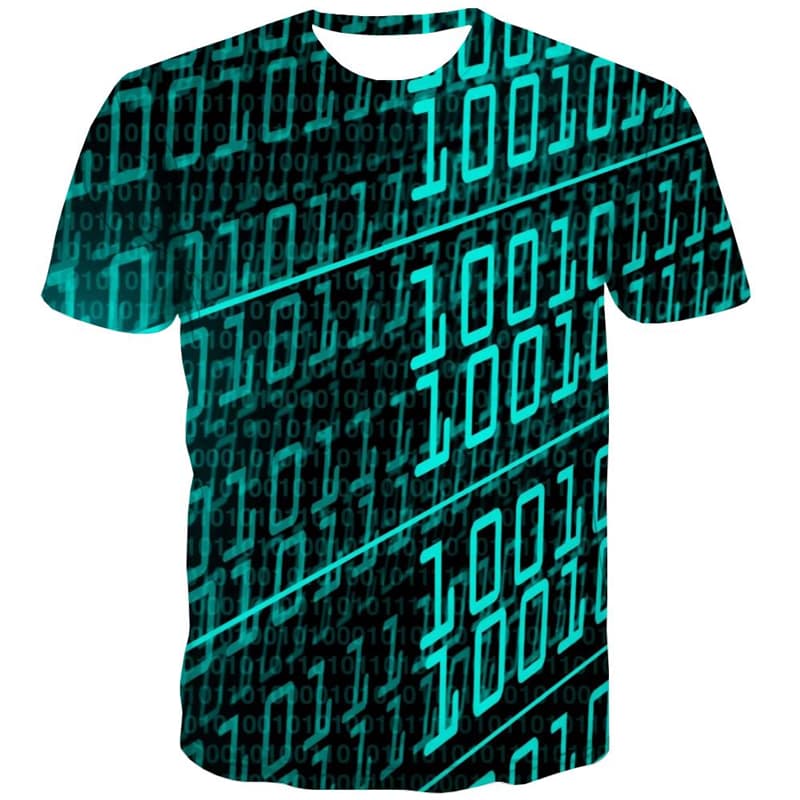 
Digital T-shirt Men Technology Tshirts Cool Computer T shirts Funny Green T-shirts 3d
                