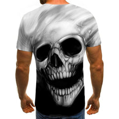 Skull T-shirt Men Hip Hop Anime Clothes Skeleton T-shirts 3d Harajuku Tshirt Printed