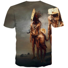 Indians T-shirt Men Grassland Tshirt Anime Sunset Tshirts Cool War Tshirts Novelty