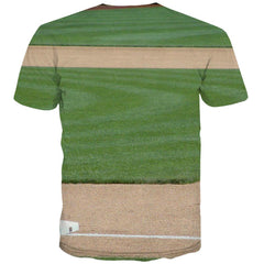 Baseball T-shirt Men Stadium Tshirts Novelty Game Tshirts Casual White T-shirts 3d