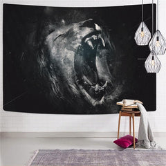 Lion Tapestry Animal Wall Tapestry Anime Tenture Mandala Ferocious Rug Wall Street Home Tapestrys