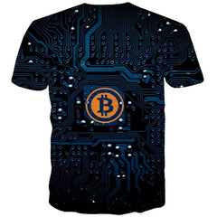 Bitcoin T shirt Men Retro Shirt Print Galaxy Funny T shirts Abstract Tshirts Casual