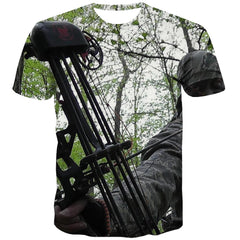 Hunting T-shirt Men Jungle Tshirts Casual Deer Tshirts Cool Shooter T shirts Funny Camouflage Tshirt Anime