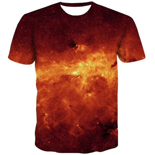VenusV Galaxy Shirt Womens 3D Print Space Spiral Science Colorful Tie Dye  Shirts for Men