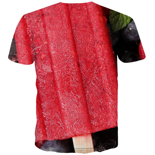 
Sweet T-shirt Men Gourmet Tshirt Anime Icecream Tshirts Cool Colourful Shirt Print
                