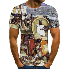 Mexico T shirt Men Sail Anime Clothes Landscape Tshirts Casual Harajuku Shirt Print
