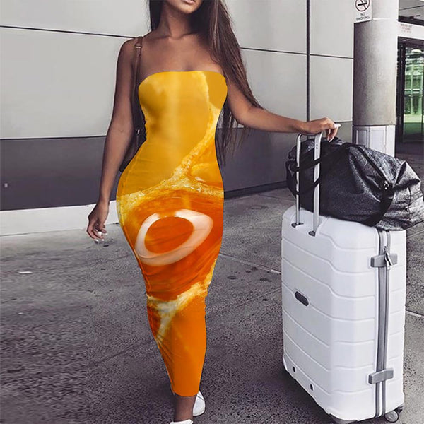 Geometric Dress Women Psychedelic Party Vortex Bodycon Dress Honey Ladies Dresses Honeycomb sleeveless - KYKU