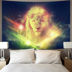 Lion Tapestry Animal Tenture Mandala Anime Home Tapestrys Galaxy Wall Tapestry Colorful Rug Wall
