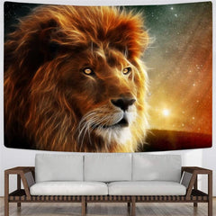 Lion Tapestry Animal Wall Tapestry Anime Tapestries Galaxy Home Tapestrys Universe Tenture Mandala