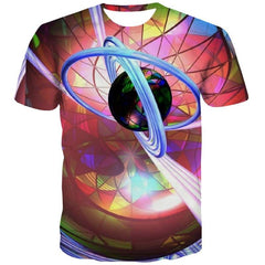 Colorful T-shirt Men Dizziness Shirt Print Abstract Tshirts Cool Graffiti T-shirts 3d Psychedelic Tshirt Anime - KYKU