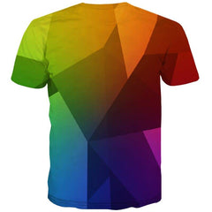 Colorful T-shirt Men Abstract Tshirts Novelty Psychedelic T-shirts 3d Harajuku Shirt Print Square Tshirt Anime - KYKU