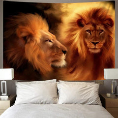 Lion Tapestry Animal Wall Tapestry Anime Tapestries Love Tenture Mandala Nebula Rug Wall
