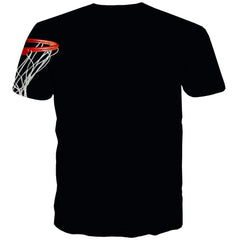 Basketball T-shirt Men Night View T-shirts Graphic Galaxy T-shirts 3d City Tshirts Casual
